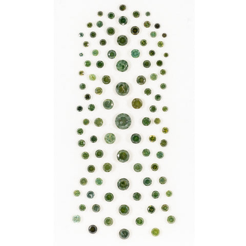 5.01ct Mixed Loose Green Diamond Arrangement